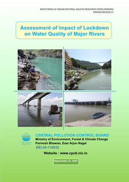 Assessment of Impact of Lockdown on Water Quality of Major Rivers