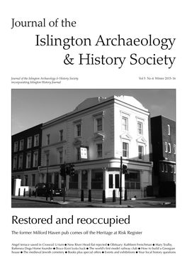Winter 2015-16 Incorporating Islington History Journal