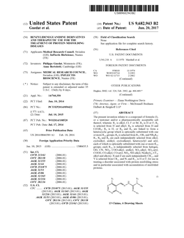 (12) United States Patent (10) Patent No.: US 9,682,943 B2 Guedat Et Al