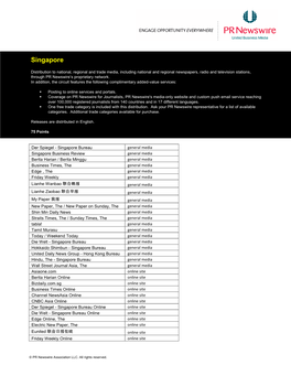 Singapore Distribution Points