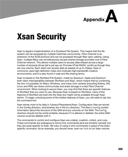 Xsan Security