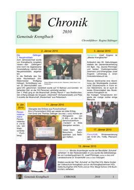 Zur Chronik 2010