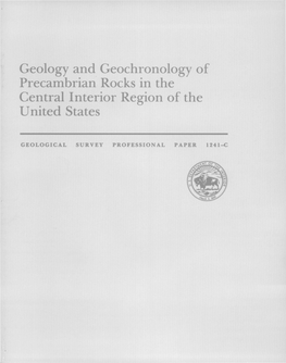 Geology and Geochronology of Central Interior Region Of