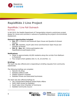 Rapidride J Line Project