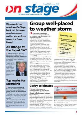 Group Well-Placed to Weather Storm