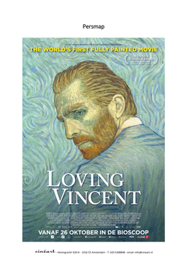 LOVING VINCENT Een Film Van Dorota Kobiela & Hugh Welchman