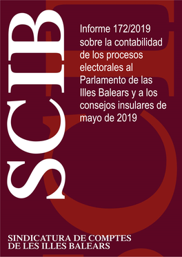 Informe 172/2019 Sobre La Contabilidad De Los Procesos