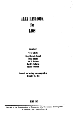 Area Eandbook Laos