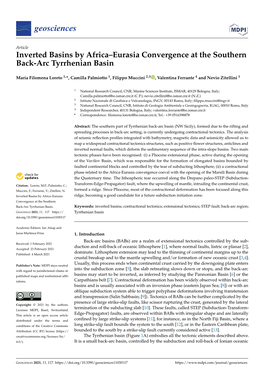 Inverted Basins by Africa–Eurasia Convergence at the Southern Back-Arc Tyrrhenian Basin