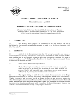 International Conference on Air Law