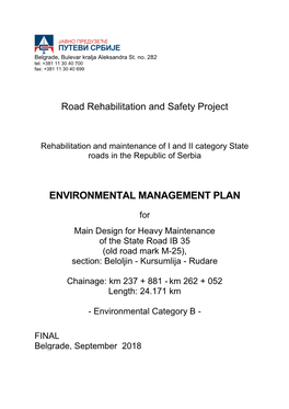 Environmental Management Plan