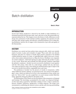 Batch Distillation 9 Denis A