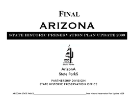 Arizona Historic Preservation Plan 2009