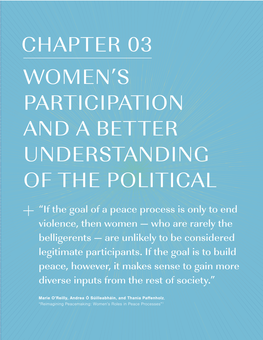 Chapter 03 Women's Participation and a Better