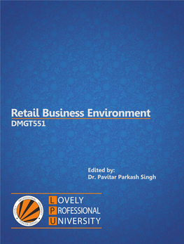 RETAIL BUSINESS ENVIRONMENT Edited by Dr