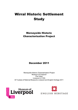 Wirral Historic Settlement Study
