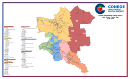 Conroe Independent School District High School Feeder Map 2018-2019