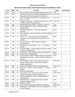 Alan Innes-Taylor Fonds, Series Byrd Antarctic Expeditions I and II
