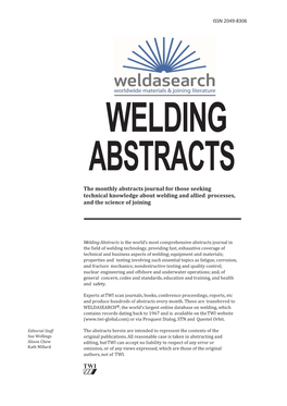 Welding Abstracts Sep 2019