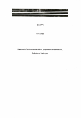 EIS 1770 AB020162 Statement of Environmental Effects, Proposed