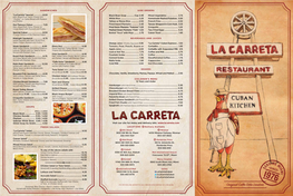 Visit Our Site for Menu and Delivery Info: FRESH SALADS LOCATIONS Delivery Available “La Carreta” Salad
