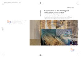 Governance of the Norwegian Innovation Policy System