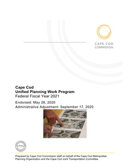 Federal Fiscal Year 2021 UPWP