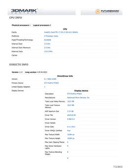 Cpu Info Directx Info 7/2/2012