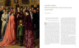 PRIVATE VIEWS William Powell Frith, Harry Furniss and Oscar Wilde