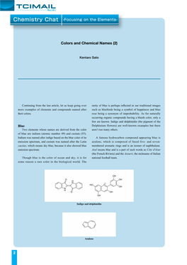 Chemistry Chat -Focusing on the Elements