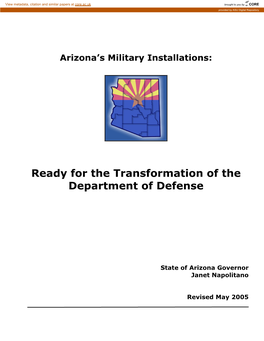 Arizona's Military Installations