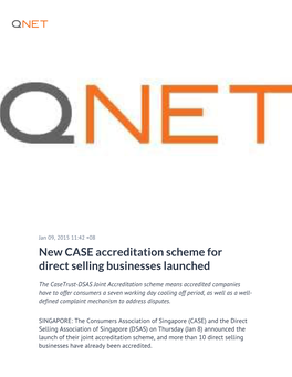 New CASE Accreditation Scheme for Direct Selling Businesses Launched