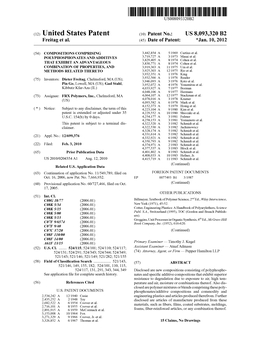 (12) United States Patent (10) Patent No.: US 8,093,320 B2 Freitag Et Al