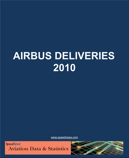Airbus Deliveries in 2010