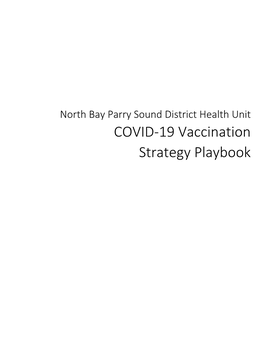 COVID-19 Vaccination Strategy Playbook