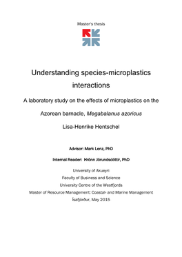 Understanding Species-Microplastics Interactions