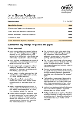 Ofsted Report (2017)