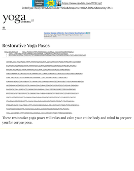 Restorative Yoga Poses