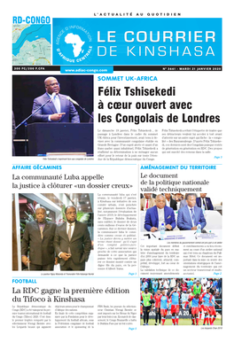 Félix Tshisekedi À Cœur Ouvert Avec Les Congolais De Londres