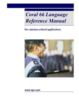 Coral 66 Language Reference Manual