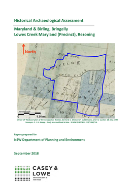 Historical Archaeological Assessment Maryland & Birling, Bringelly Lowes