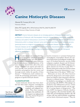 Canine Histiocytic Diseases