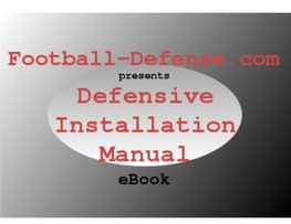 Defensive Installation Manual from Football
