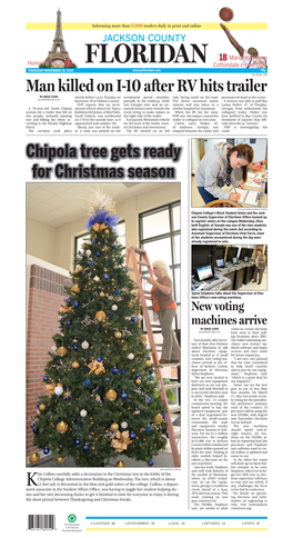 Chipola Tree Gets Ready for Christmas Season