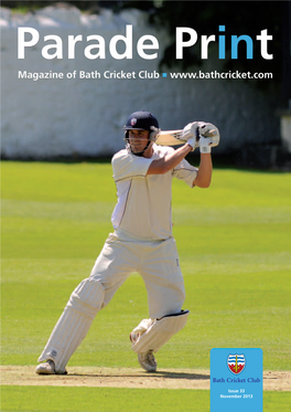Parade Print Magazine of Bath Cricket Club