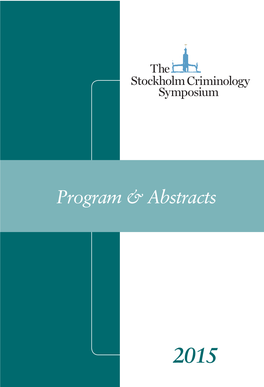 Stockholm Criminology Symposium 2015