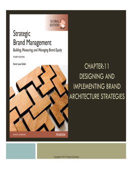 Chapter:11 Designing and Implementing Brand Architecture Strategies
