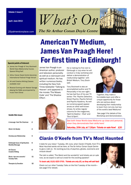 American TV Medium, James Van Praagh Here!