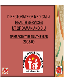 Directorate of Medical & Health Services Ut of Daman and Diu 2008-09