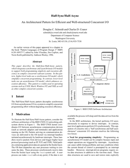 Half-Sync/Half-Async an Architectural